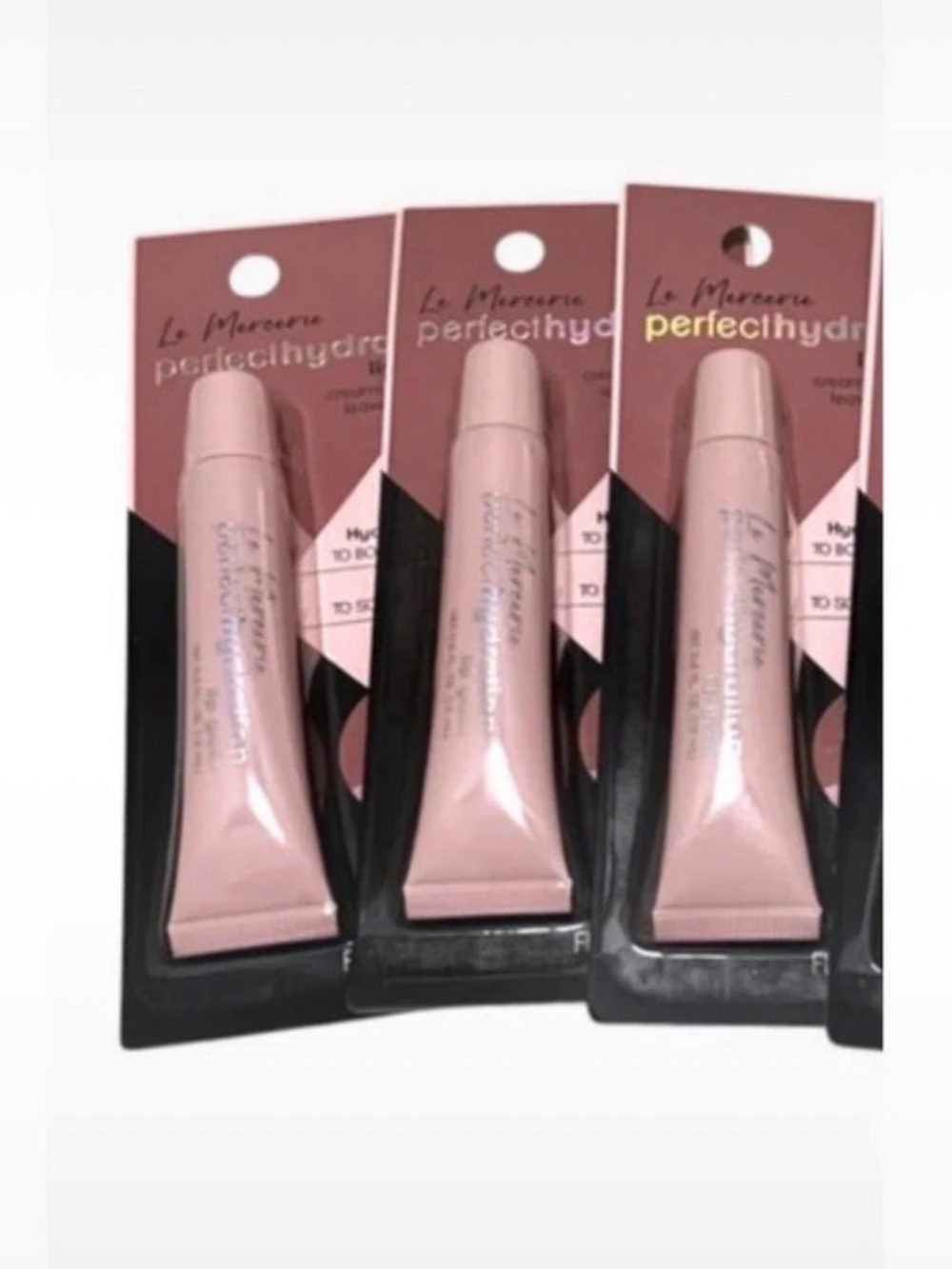 All 3 of these Le Mercerie Perfect Hydration Lip Gloss Tubes New